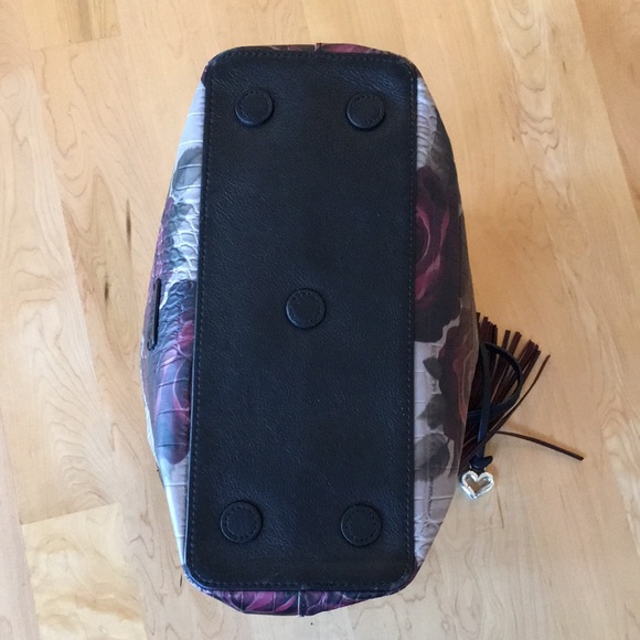 BRIGHTON | Victorian Rose Croc Embossed Leather Tote & Wallet - Picture 8 of 16